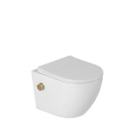 Hangend bidet toilet glans wit