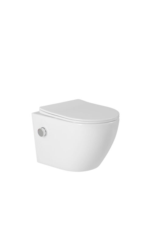 bidet toilet glans wit