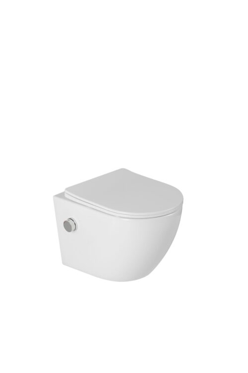 Hangend bidet toilet mat zwart Livorno