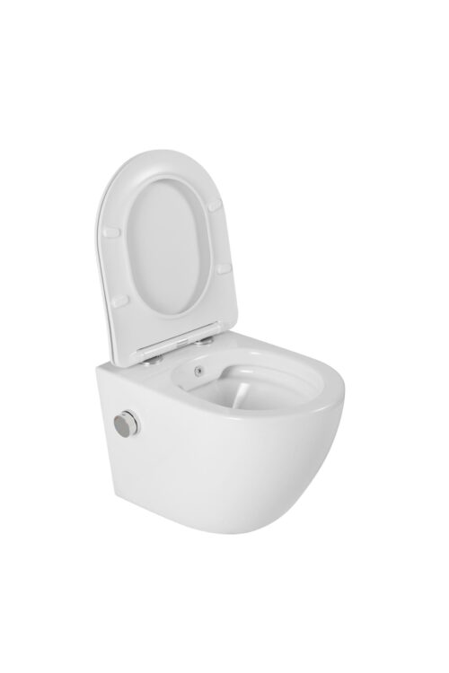 Hangend bidet toilet mat zwart Livorno