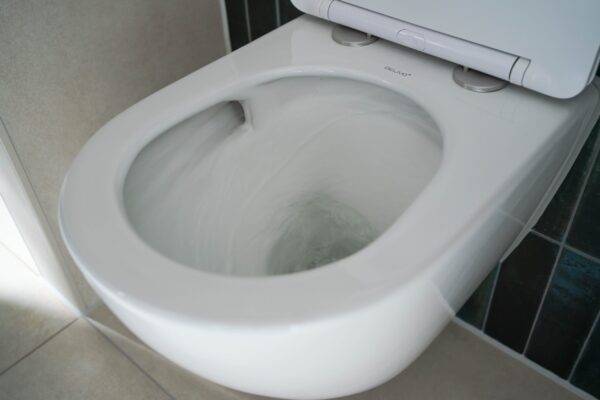 Hangend Toilet Tornadospoeling glans wit - Afbeelding 3