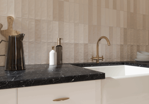 Wandtegel Tempo Beige 6,5x25 | Sanimaster