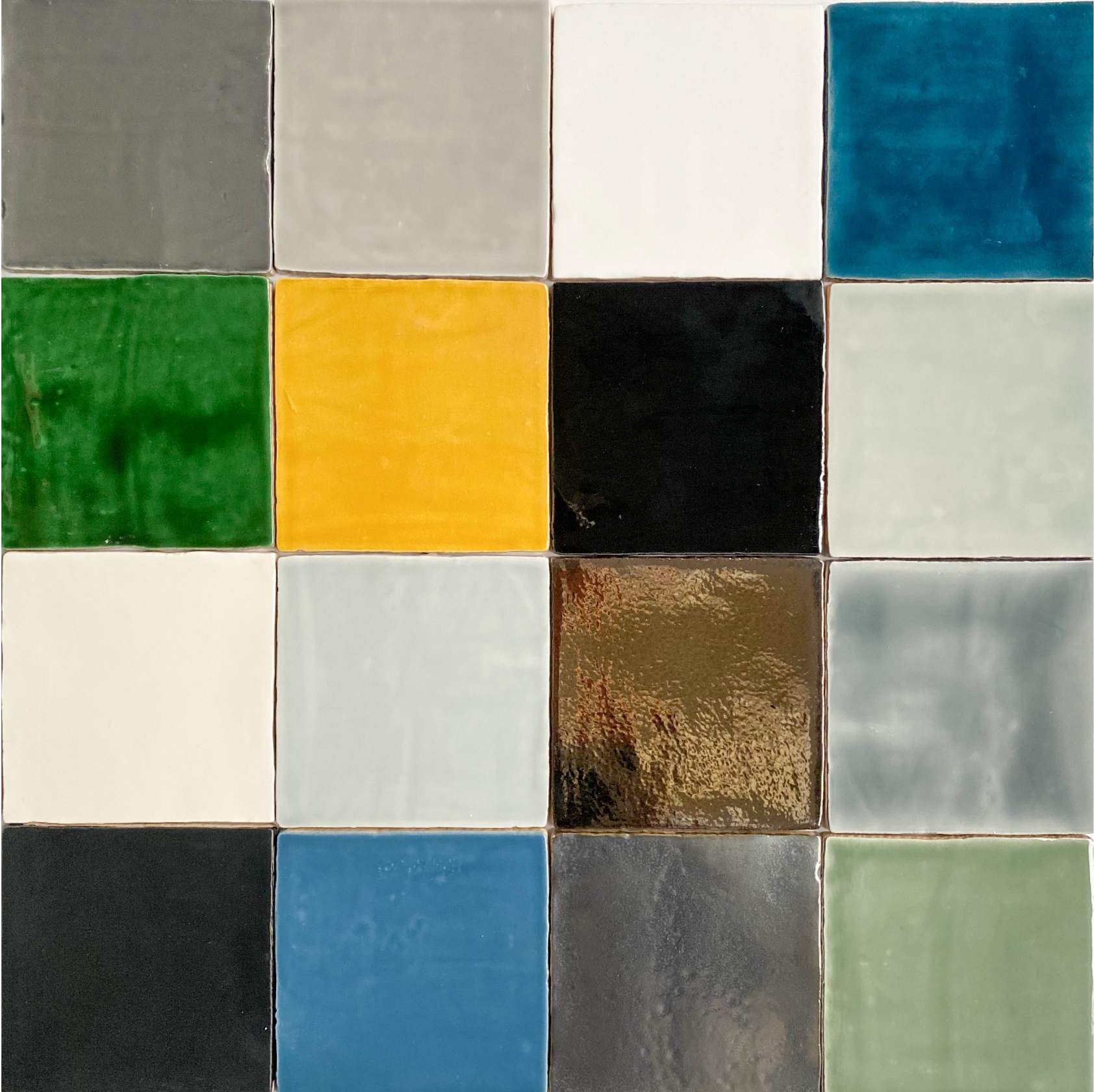verschillende kleuren Vierkante 13x13 tegels | Sanimaster