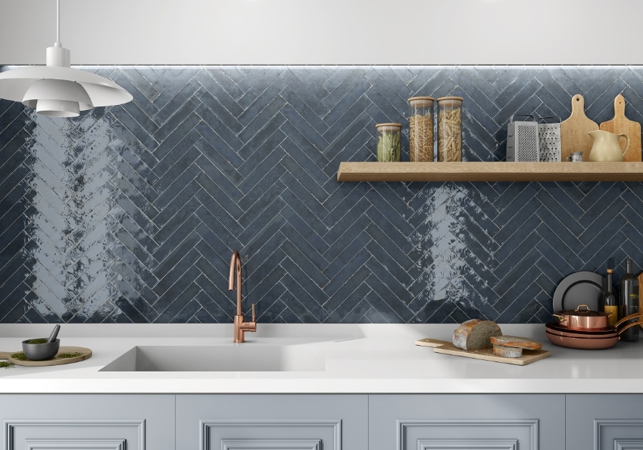 Wandtegel Sapphire 5x25