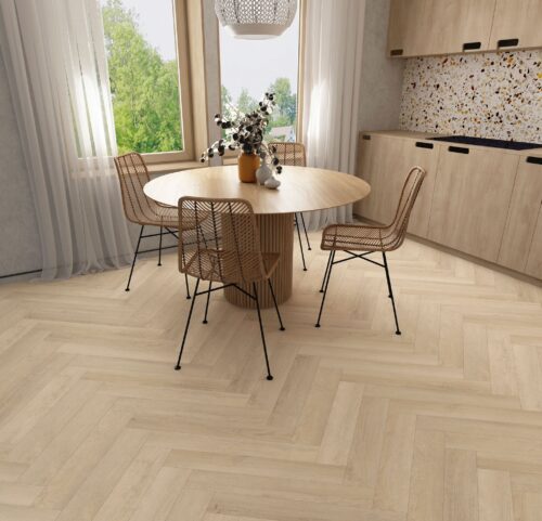 Limited Rigid Click Visgraat - Licht Eiken