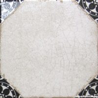 Sample grijs vintage met zwarte hoekdecor 22,5×22,5 cm – serie Cezanne