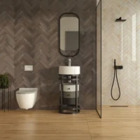 Sample taupe 6×25 cm – serie Oxford