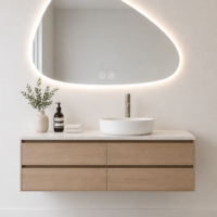 Organo LED-spiegel 100x75 - Dimbaar met verwarming