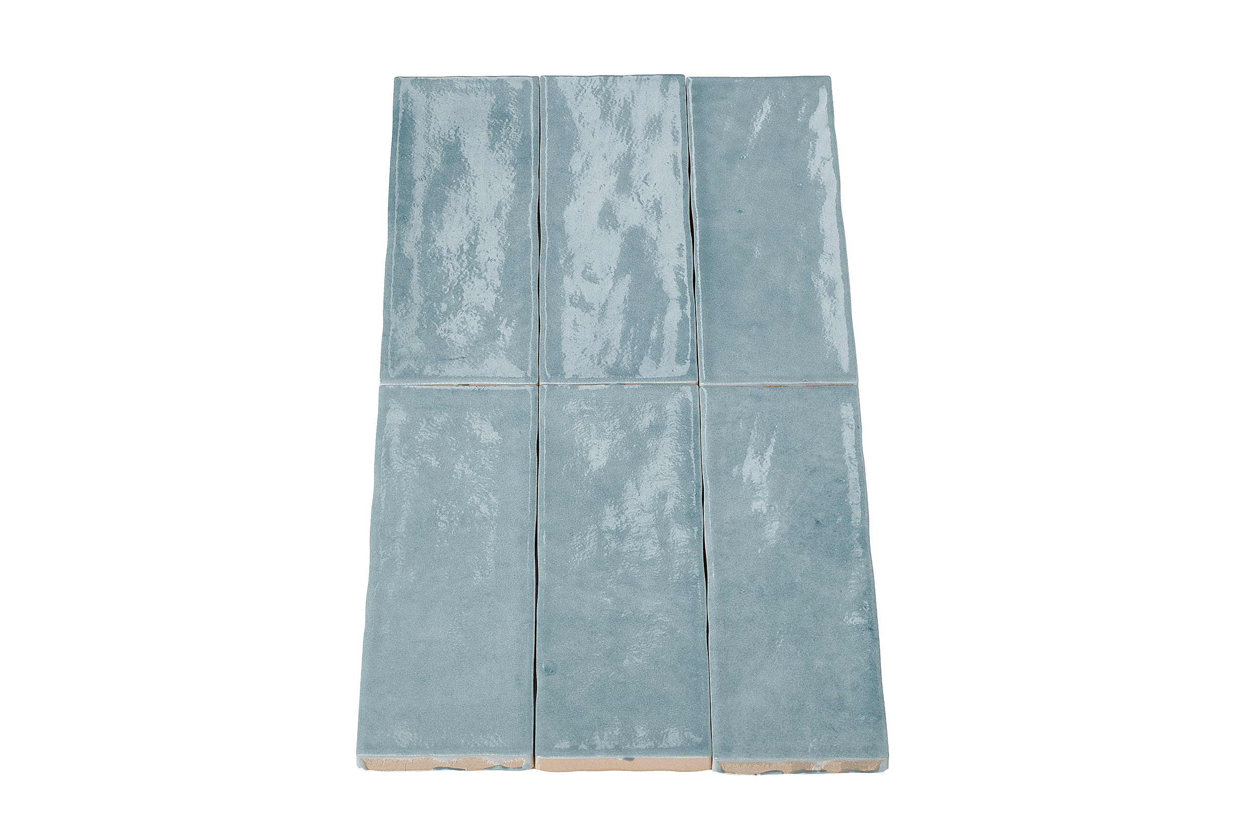 Wandtegel Zellige blauw 5x15 cm - serie Talya