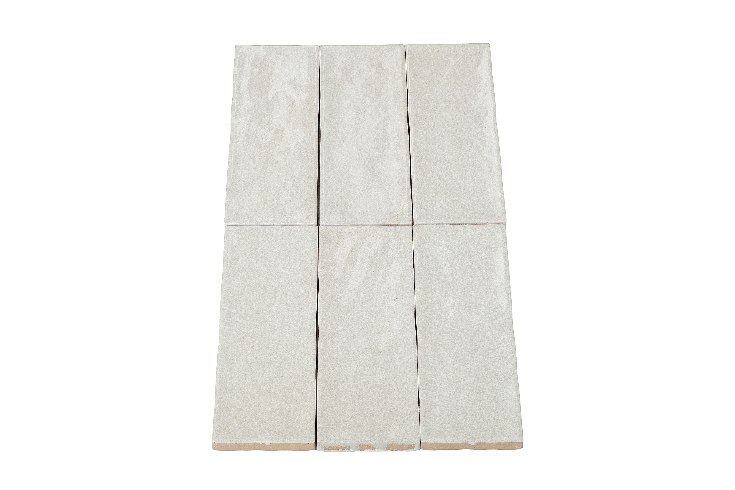 Wandtegel Zellige wit 5x15 cm - serie Talya