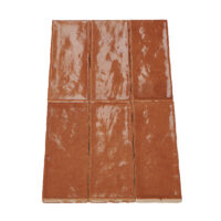 Wandtegel Zellige terracotta 5x15 cm - serie Talya