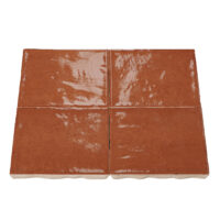 Sample zellige terracotta 10x10 cm – serie Talya
