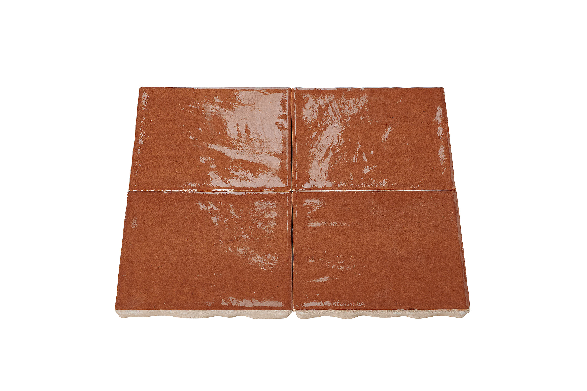 Wandtegel Zellige terracotta 10x10 cm - serie Talya
