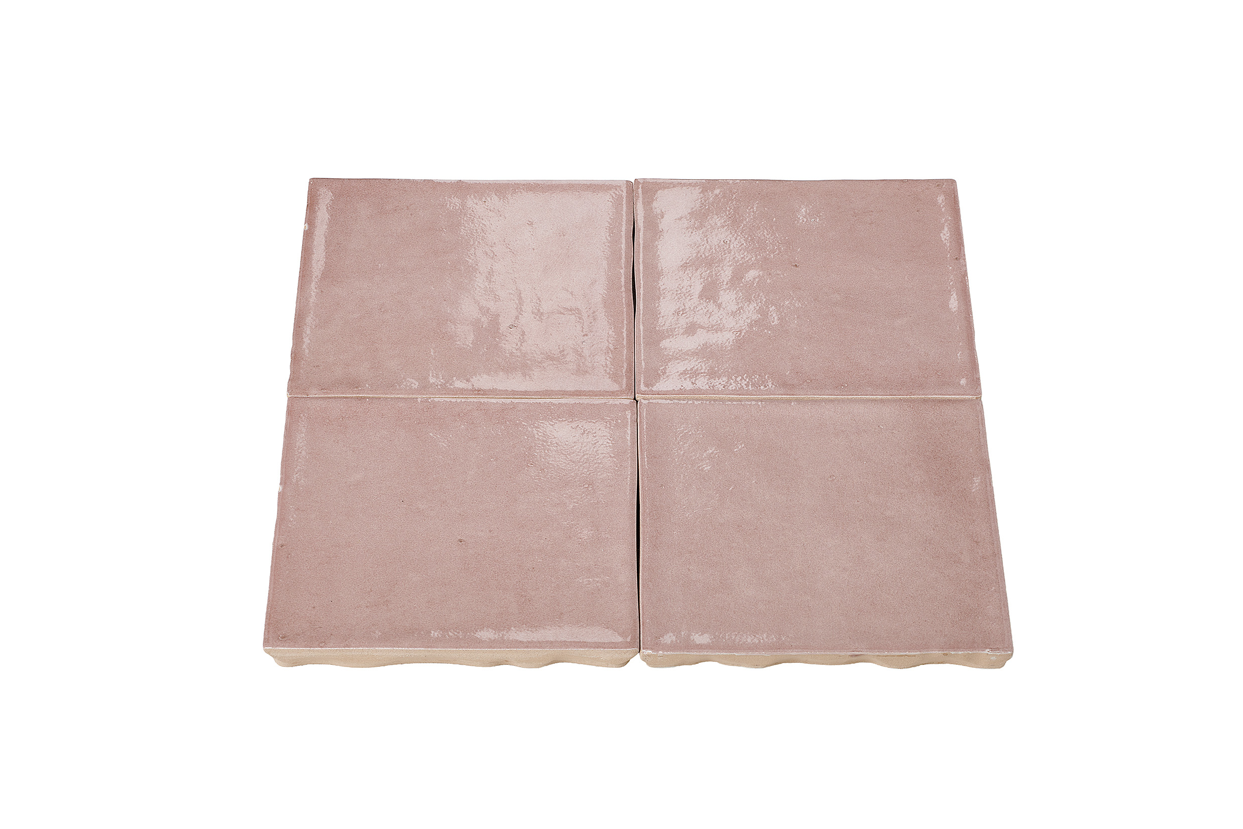 Wandtegel Zellige roze 10x10 cm - serie Talya