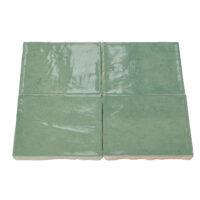 Sample zellige groen 10x10 cm – serie Talya