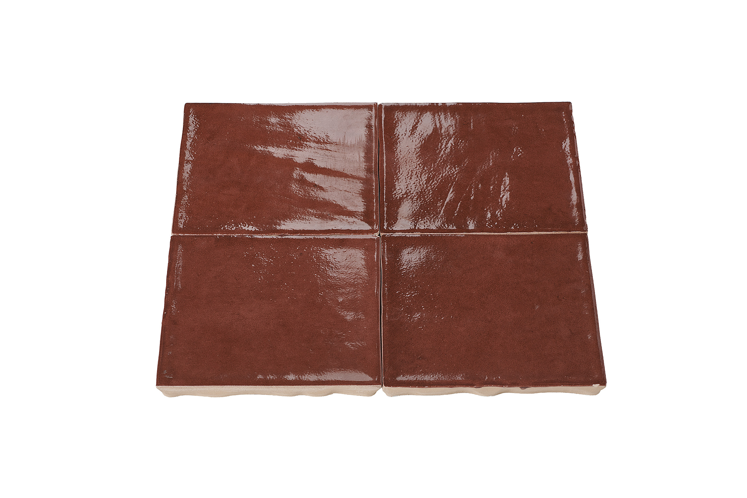 Wandtegel Zellige bordeaux 10x10 cm - serie Talya