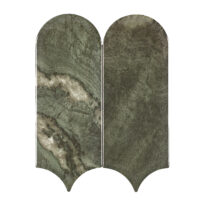 Sample visschub groen 8x21,5 cm - serie Eterea