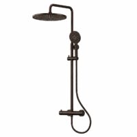 Bellano Thermostatische doucheset opbouw brons