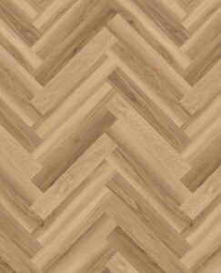 Plak pvc walvisvisgraat eiken bruin