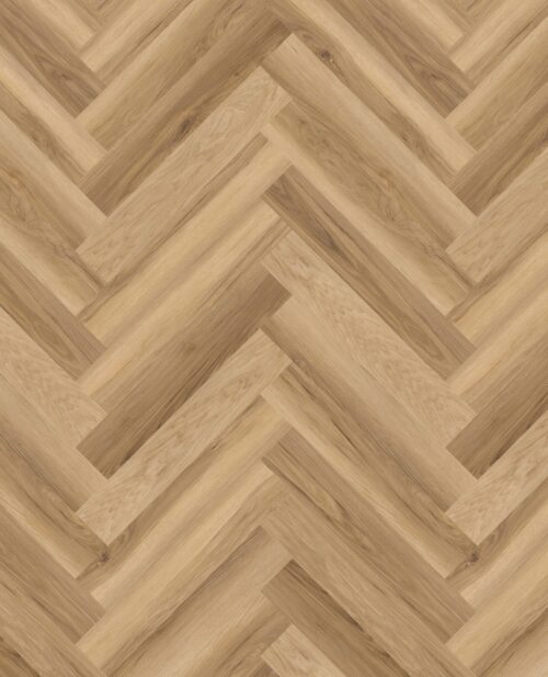 Plak pvc walvisvisgraat eiken bruin