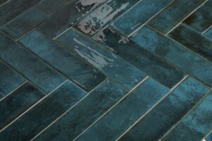 Wandtegel Brunei Mar blauwgroen 6,5x25 van Sanimaster