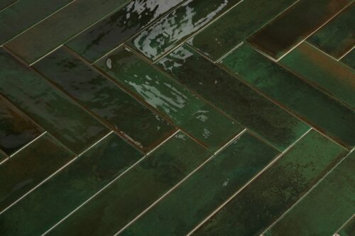 Wandtegel Brunei Verde groen 6,5x25 van Sanimaster