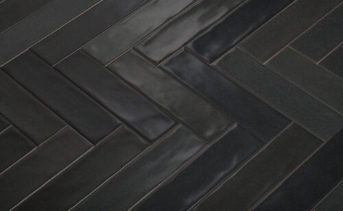 Zwarte Tempo visgraat tegels | Sanimaster