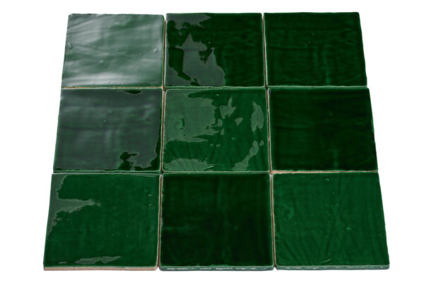 Wandtegel Handvorm Groen Mix 13x13 | Sanimaster