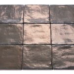 Sample Aged Bronze 13x13 | Wandtegel Handvorm Aged Brons 13x13