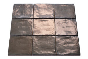 Sample Aged Bronze 13x13 | Wandtegel Handvorm Aged Brons 13x13
