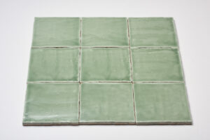 Wandtegel Handvorm Appelgroen 13x13 | Sample Apple groen 13x13 | Sample Apple groen 13x13