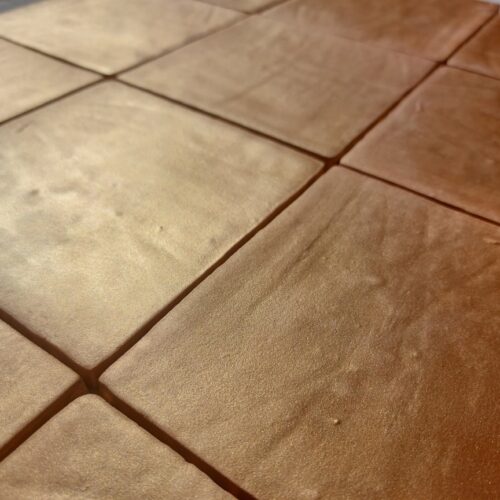 Gold Metallic 13x13 tegeltjes - Close-up