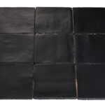 Wandtegel Handvorm Mat Zwart 13x13