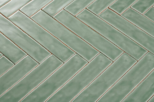 Wandtegel Handvorm appelgroen 5x25