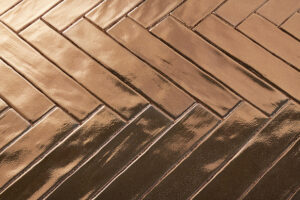 Wandtegel Handvorm goud 5x25