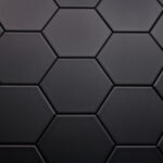 Sample Hexagon mat Zwart 15x17