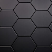 Sample Hexagon mat Zwart 15x17