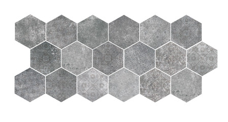 Wandtegel Hexagon Pompeia grijs decor | Sanimaster