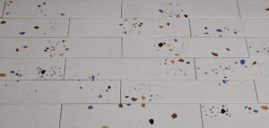 Sample Terrazzo mat Ivoor 7,5x30