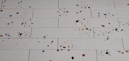 Sample Terrazzo mat Ivoor 7,5x30