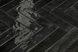 Wandtegel Nissel Zwart 7,5x30 | Sanimaster