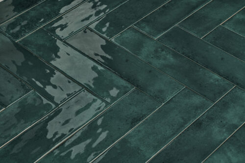 Wandtegel Nissel Emerald groen 7,5x30 | Sanimaster