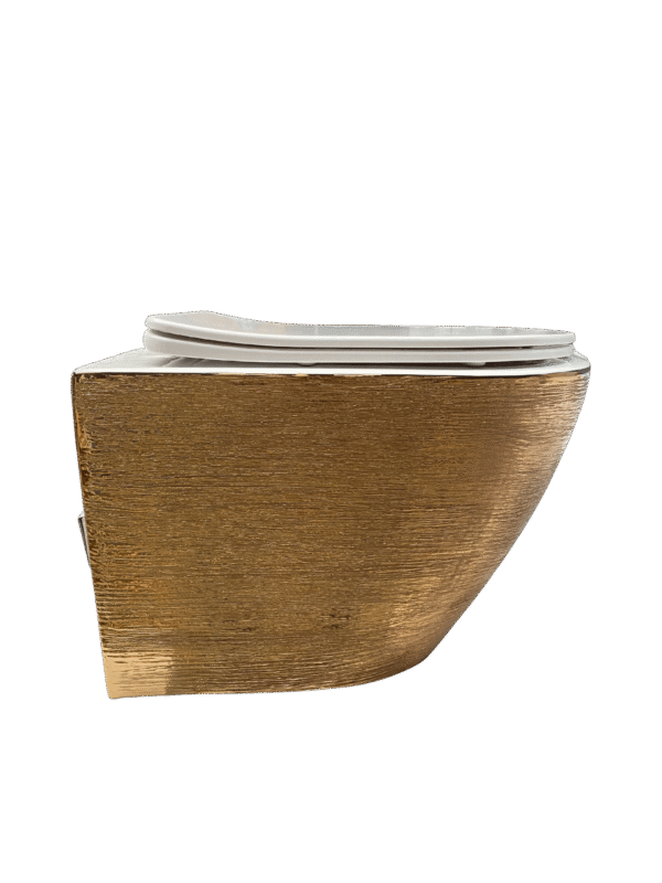 Hangend toilet goud Livorno van Sanimaster