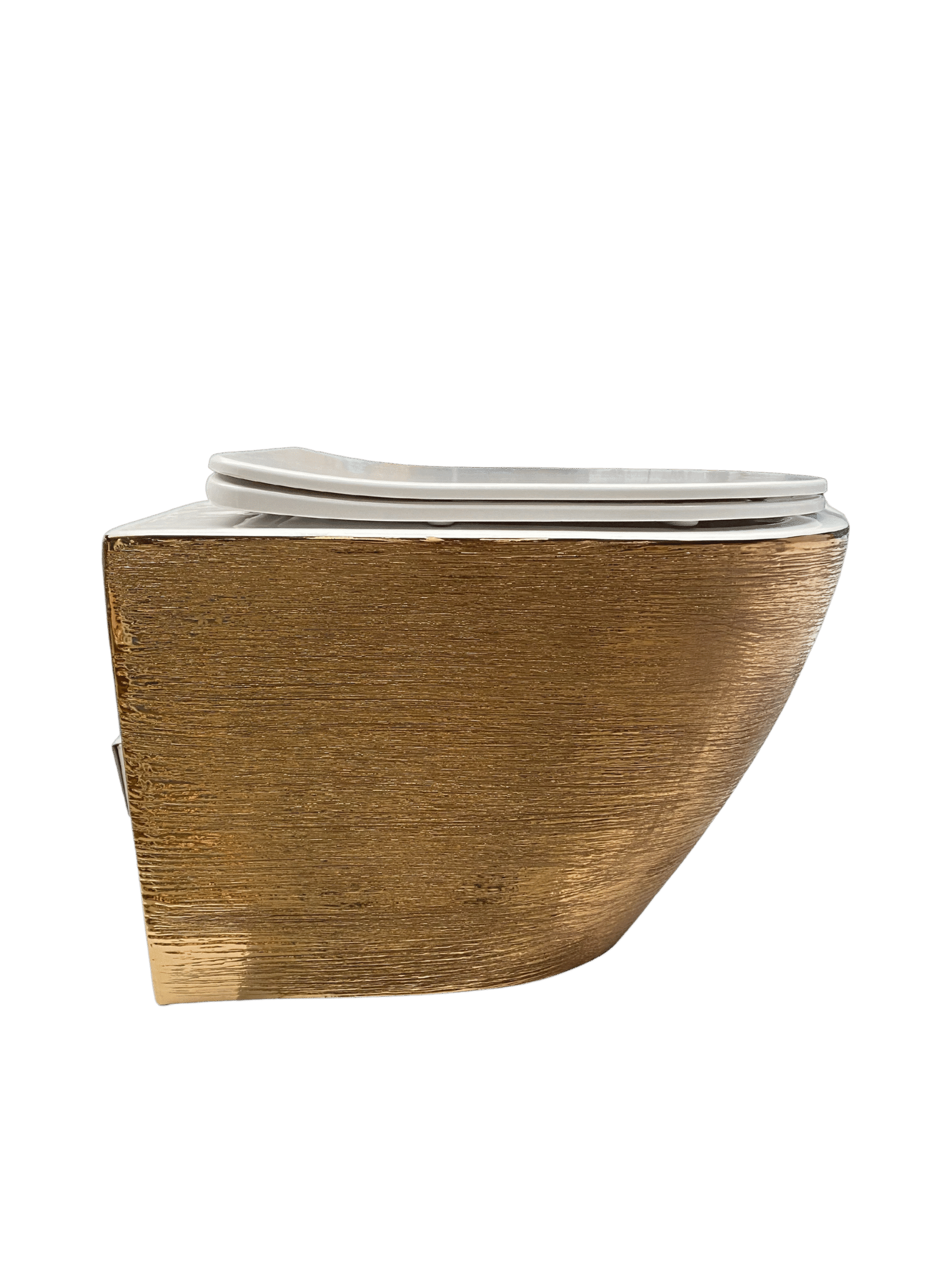 Hangend toilet goud Livorno van Sanimaster