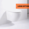 Toiletzitting glans wit | Toiletzitting mat wit