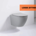 Toiletzitting mat lichtgrijs