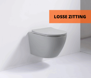 Toiletzitting mat lichtgrijs