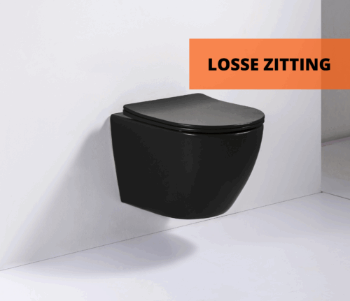 Toiletzitting mat zwart
