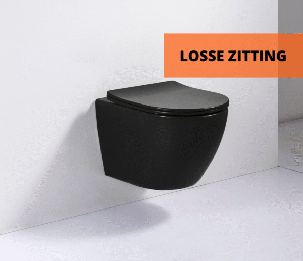 Toiletzitting mat zwart
