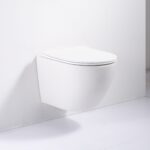 Hangend toilet mat wit Vulsini